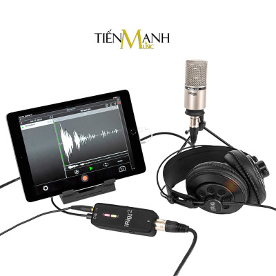 Thiết Bị Thu Âm Và Livestream iRig Pre 2 IK Multimedia Live Micro Kết Nối Điện Thoại, Máy Ảnh Soundcard Hàng Chính Hãng