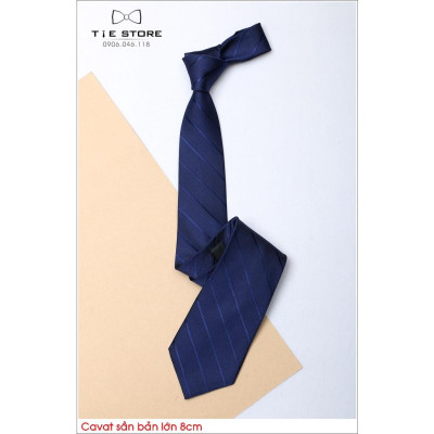 Cavat nam chất sần bản lớn 8cm - Cavat công sở bản lớn