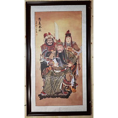 Tranh thủy mặc-"Quan Vũ-Quan Bình -Chu Thương "