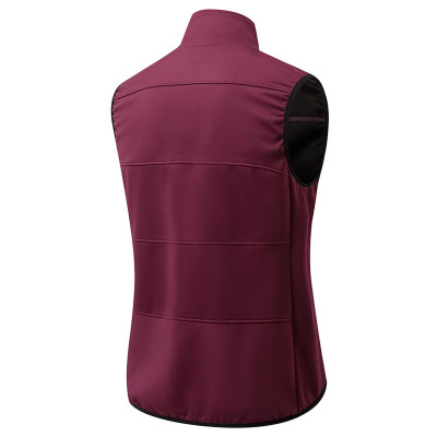 Áo khoác nam Wosawe Bo282 lót lông cừu không tay cho tập luyện thể thao ngoài trời chạy đi bộ đường dài