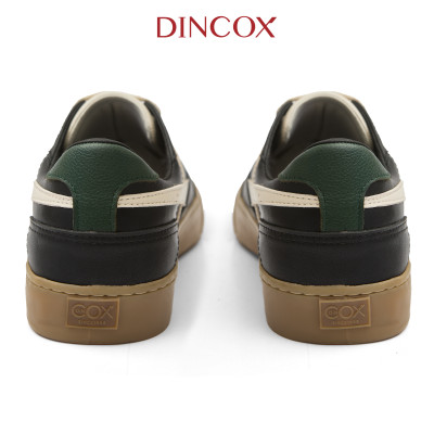 New Arrivals | Giày Da Sneaker Nam DC39 BLACK COFFEE DINCOX Shoes Đế Bằng - Microfiber Leather