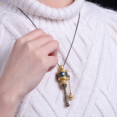 MẶT DÂY CHUYỀN KINH LUÂN ĐEO CỔ BẰNG ĐỒNG