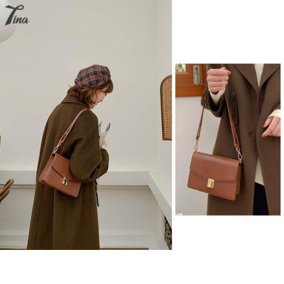 Túi đeo vai nữ Micocah 2021 thiết kế sang trọng với da gân, phong cách retro Hàn Quốc (FSE503) (M414)