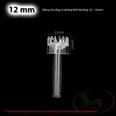 Đầu lọc hút váng acrylic xoay đầu mica rãnh xoáy skimmer bể cá tép thủy sinh