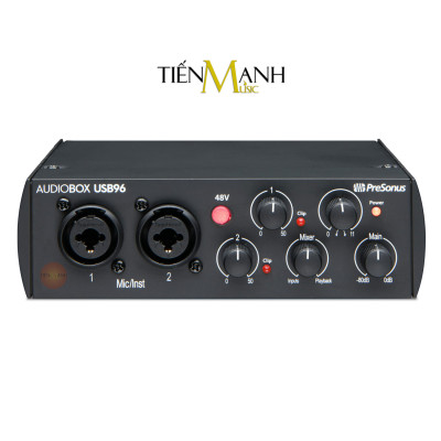 Soundcard PreSonus AudioBox USB 96 Bộ Thu Âm Thanh và Livestream Audio Interface Sound Card Audio Box USB96 Hàng Chính Hãng - Kèm Móng Gẩy DreamMaker
