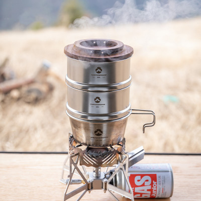 Nồi/ Xửng hấp cắm trại Sierra mini Campingmoon S362