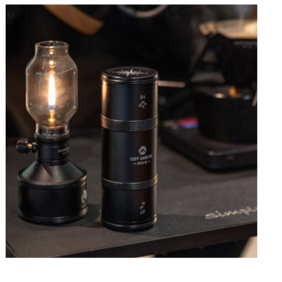 Hộp đựng trà, cà phê hợp kim nhôm mạ titanium đen Campingmoon CC-50-BK/ CC-51-BK