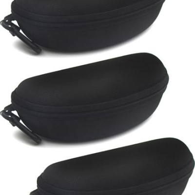 Bộ 3 Hộp Đựng Mắt Kính Có Móc Treo (Màu Đen)