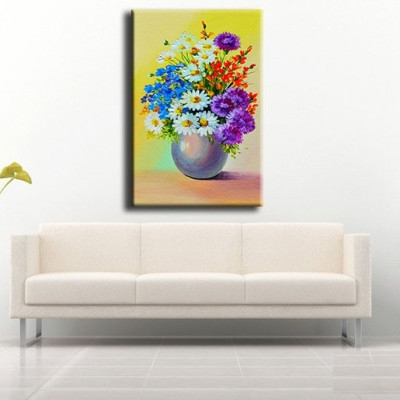 Tranh Canvas Suemall CV1408113 - Bình Hoa Sắc Màu 