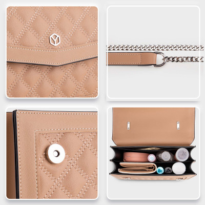 Túi Yuumy ( Thời trang nữ đi chơi nắp gập size 22 - Túi đeo chéo da Seasand YN140 )