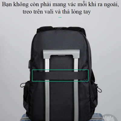 Balo nam, nữ thời trang đa năng - Balo Laptop - Macbook 15.6 inch chất liệu cao cấp chống thấm Besti - Hàng Chính Hãng