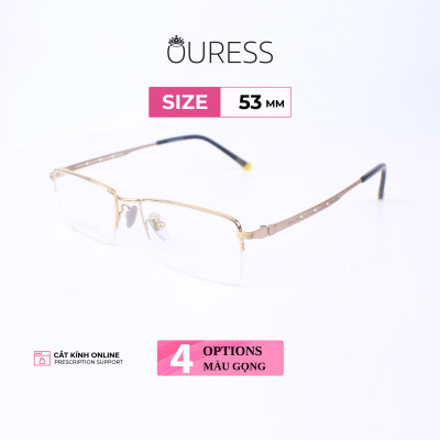 Gọng kính titanium thời trang nam siêu nhẹ siêu bền OURESS sw10006