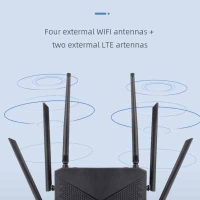 Bộ phát wifi từ sim 4G 5G B618 có 4 cổng WAN/LAN, 6 ăngten siêu khỏe, ổn định sử dụng mọi loại sim - Hàng chính hãng/Hàng nhập khẩu