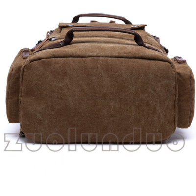 Balo du lịch nam vải canvas cao cấp Dành Cho Đi Học, Dã Ngoại, Đi Phượt, Đựng Laptop (14-17")