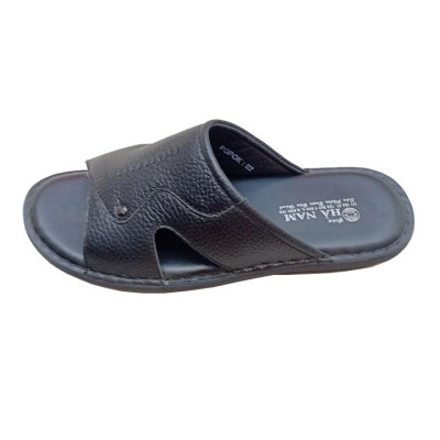 Dép nam quai ngang HÀ NAM da bò thật cao cấp DN245