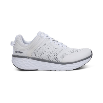 Giày sneaker sức khỏe nam Aetrex Chase White - Giày thể thao nam hỗ trợ nâng vòm chân, nhẹ êm