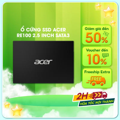 Ổ cứng SSD Acer RE100 2.5 inch SATA 3 tốc độ đọc 560MB/s 128GB/256GB/512GB/1TB/4TB - Hàng chính hãng bảo hành 5 năm
