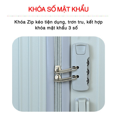 Valy du lịch valy kéo cao cấp size 20inch màu xanh rêu KINGSUN-KS 218