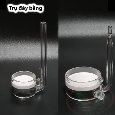 Đầu sủi co2 mịn thủy tinh OEM hòa tan trộn co2 diffuser nhuyễn bể thủy sinh cá tép cảnh