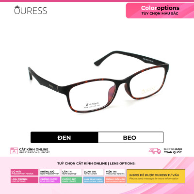 Gọng kính cận 1906 nhựa dẻo ultem thời trang nam nữ mắt kính OURESS