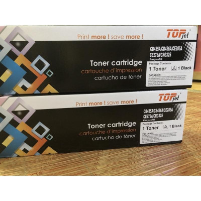 Hộp mực Topjet dùng cho máy in Hp laser Jet P1004/1005/1006/1505/1522/1505/1506/canon 6000/3010 - Hàng Chính Hãng 