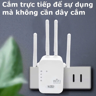 Kích sóng Wifi 4 râu tốc độ cao 300mpbs 2.4G Mở rộng vùng phủ sóng, cải thiện tốc độ mạng WiFi - Hàng chính hãng/ Hàng nhập khẩu