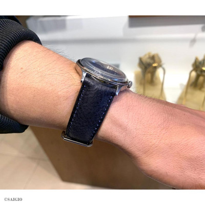 Dây Đồng Hồ Da Bò Thật 100%, Kiếu Cổ Điển, Cao Cấp - Sang Trọng, Mặt Lót Chống Thấm Mồ Hôi, Tích Hợp Lớp Gia Cố Chống Giãn Đặc Biệt, Phụ Kiện Khóa và Chốt Bằng Thép Không Gỉ 316L, Nhiều Màu, Nhiều Size - Hàng Chính Hãng SAIGIO