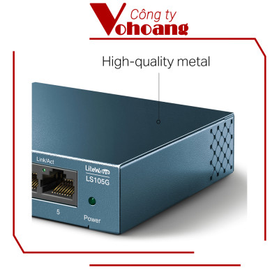 Switch Chia Mạng 5 Cổng Gigabit Tp-Link LS105G Vỏ Kim Loại Thế Hệ Mới - Hàng Chính Hãng