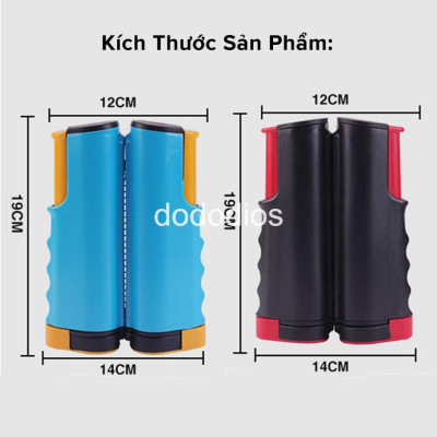 Trụ Lưới Bóng Bàn Rút Gọn Chính Hãng dododios Chất Liệu ABS Cao Cấp Chiều Dài Điều Chỉnh Tới 1,7m Vừa Bàn Bóng Bàn