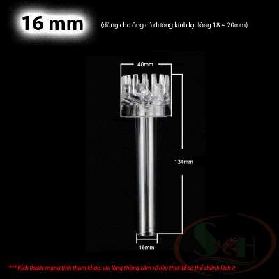 Đầu lọc hút váng acrylic xoay đầu mica rãnh xoáy skimmer bể cá tép thủy sinh