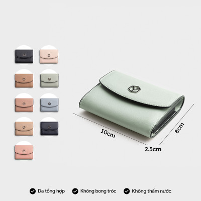 Ví Yuumy ( Thời trang nữ đựng thẻ ngăn xếp tiện lợi - Ví da Seasand YV108 )