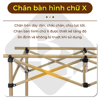 Bàn cắm trại dã ngoại có thể gập lại TSD95cm ,đa năng,dễ mang theo