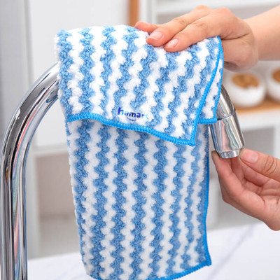 SET 3 Khăn Lau Đa Năng Nhà Bếp Siêu Thấm 25CM Microfiber Lau Cốc Chén Bàn Ghế Xe Hơi Tiện Lợi