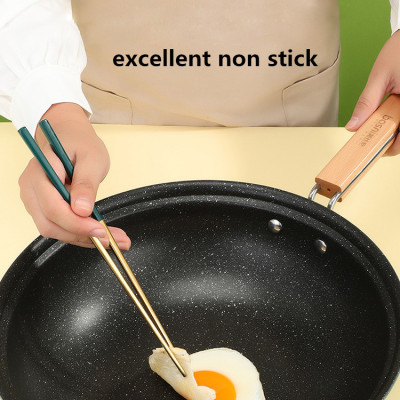 Bộ 3 món nồi chảo đáy từ Seoulcook Luxury cao cấp Hàn Quốc, chống dính vân đá an toàn cho sức khỏe, dùng được tất cả các loại bếp/ Induction