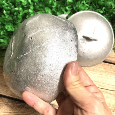 Nồi Gang Đúc Kho Thịt Cá S2 - 15 cm. Đúc thủ công nguyên khối bằng khuôn cát, đậm chất XƯA. Chuyên phục vụ Sp Gia dụng,