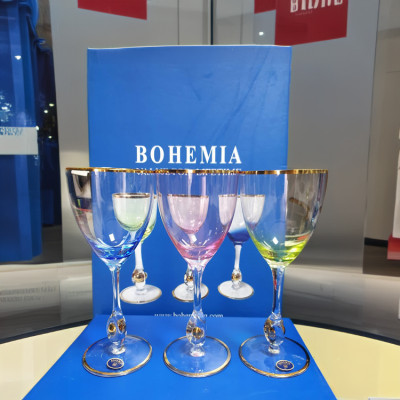 Bộ 2 ly pha lê uống vang 300 ml Bohemia Czech Republic