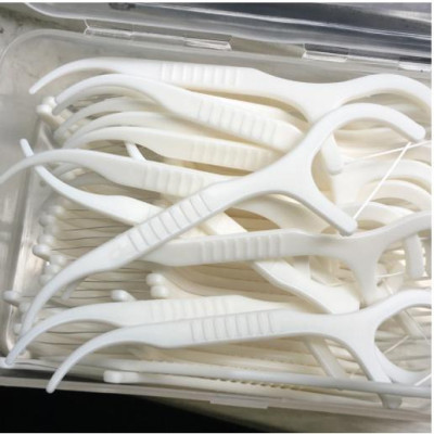 Tăm chỉ nha khoa tiệt trùng hộp 50 cây - Tăm nha khoa vệ sinh kẽ răng chân nướu chuyên dụng 