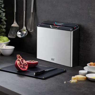 Joseph Joseph - Bộ thớt cao cấp Folio Steel 4-piece Chopping Board Set 001198