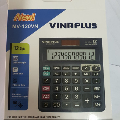 Máy Tính Văn Phòng MV-120VN Để Bàn, Tính Tiền Tiện Lợi, Hàng Chính Hãng, Bảo Hành 2 Năm