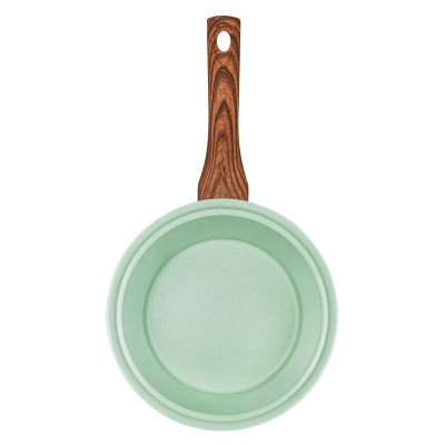 Quánh đúc đáy từ ceramic, men vân đá chống dính có nắp kính greencook Size 18cm(chọn phân loại màu)-Hàng chính hãng