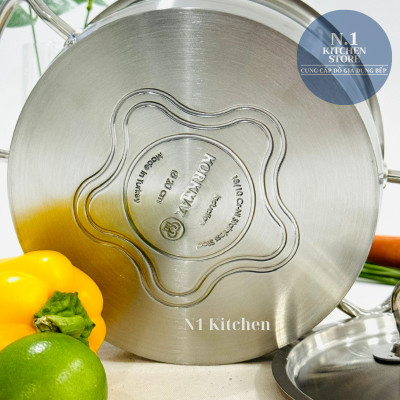 Nồi inox cao cấp Korkmaz Proline 2.8 lít thân thấp - A1169 - Hàng Chính Hãng