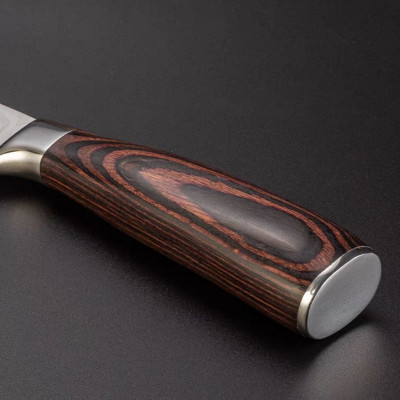 3 KIỂU MẪU DAO BẾP NHẬT SANTOKU THÉP DAMASCUS NHẬT BẢN CAO CẤP