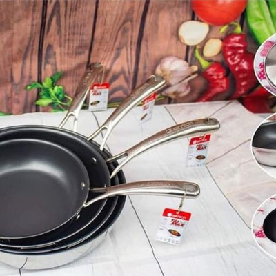 Chảo Elmich inox cao cấp 2 lớp đáy liền Trimax 26cm mã 2353739