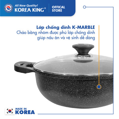 Chảo sâu + xưởng hấp đa năng Korea King size 32cm KW-32MSI