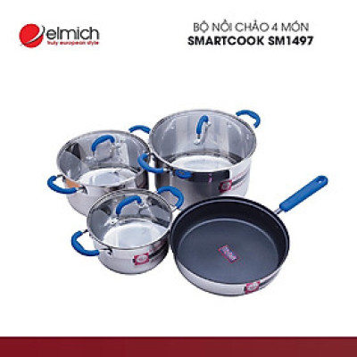Bộ nồi chảo inox SmartCook SM1497 - Hàng Chính Hãng