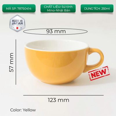 New 2024 Ly sứ Origami Latte Bowl 250ml uống trà cà phê