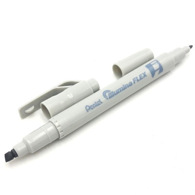 Bút Dạ Quang 2 Đầu Pastel Pentel-SLW11P-N - Pastel Grey - Xám