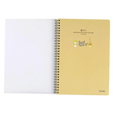 Vở Caro lò xo kép bìa nhựa 2 mặt KLONG B5 120 trang 100/76; MS: 575