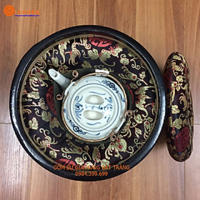 Giỏ ủ Bát Tràng hàng gấm