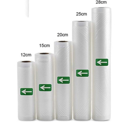 Cuộn túi hút chân không một mặt nhám, một mặt trơn đựng thực phẩm dài 5m